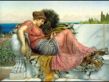John William Godward Painting - maryllis 1903 Neoclassicist lady John William Godward